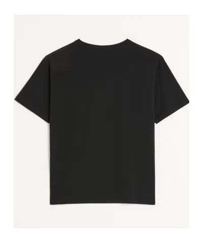 Valentino Chat De La Maison Cotton T-shirt In Black