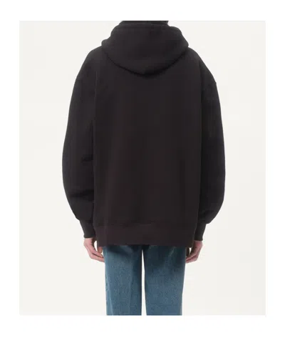 Valentino Jersey Felpa Le Chat De La Maison In Black