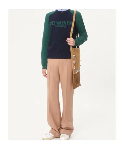 Valentino Men's Maglia Knitwear Chez Sweater In Black