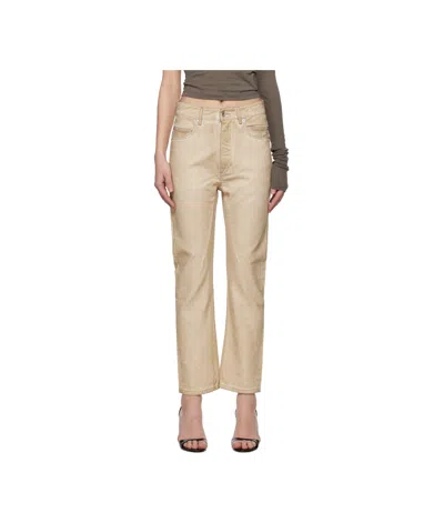 Rick Owens Drkshdw Beige Hollywood Vdd Jeans In Neutral