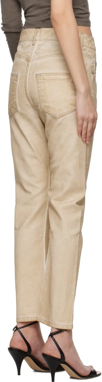 Rick Owens Drkshdw Beige Hollywood Vdd Jeans In Neutral
