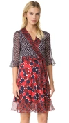 DIANE VON FURSTENBERG DVF Nieves Wrap Dress