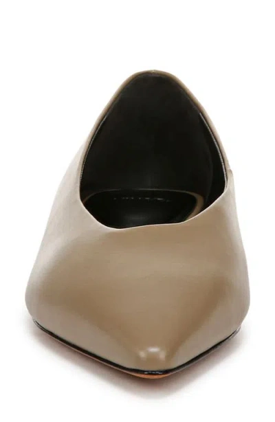 Vince Isabel Pointed Toe Flat In Safari Beige