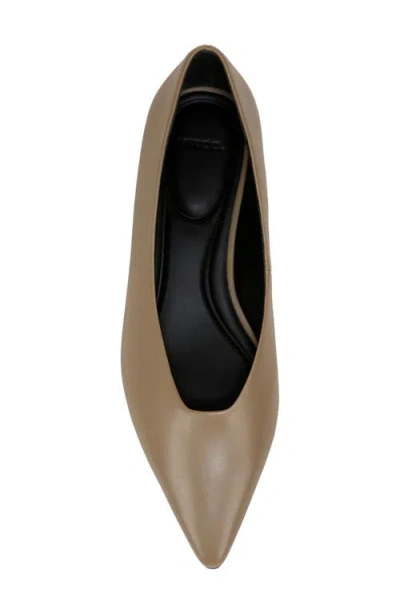 Vince Isabel Pointed Toe Flat In Safari Beige