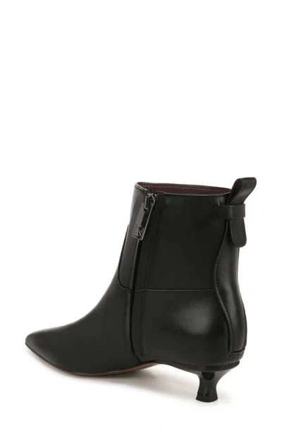 Sarto By Franco Sarto Mala Pointed Toe Kitten Heel Bootie In Black