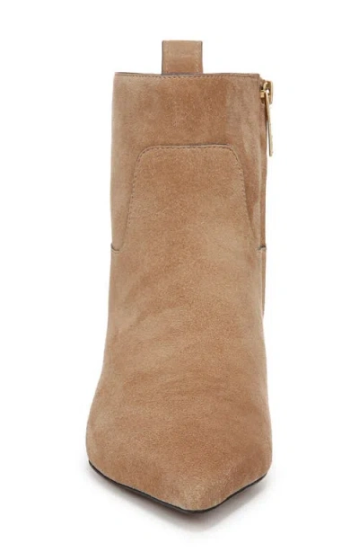 Sarto By Franco Sarto Mala Pointed Toe Kitten Heel Bootie In Taupe