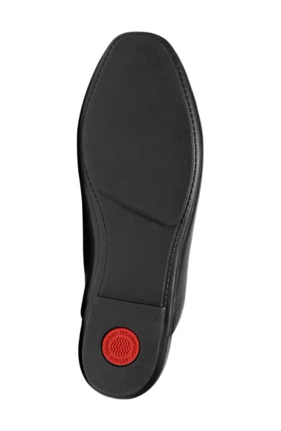 Fitflop Delicato Crystal Cluster Leather Mule In Black