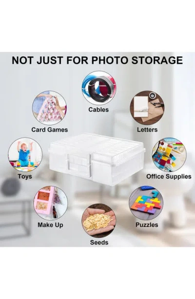 Sorbus 4x6 Photo Storage With Case In Clear