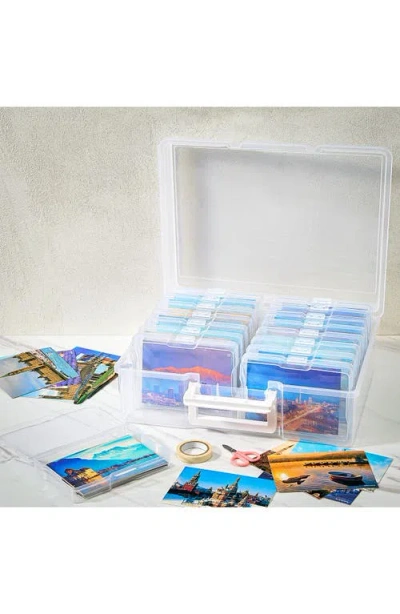 Sorbus 4x6 Photo Storage With Case In Clear