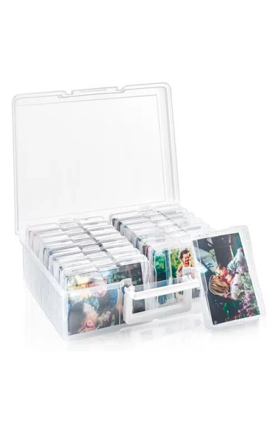 Sorbus 4x6 Photo Storage With Case In Clear