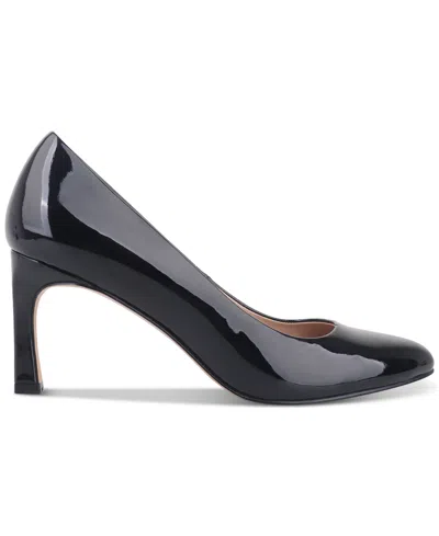 Giani Bernini Women's Verronica Almond Toe Pumps, Created For Macy's In Black Patent