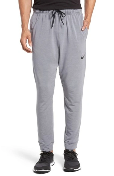 Nike Dri-fit Regular Fit Training Pants In Gray/black