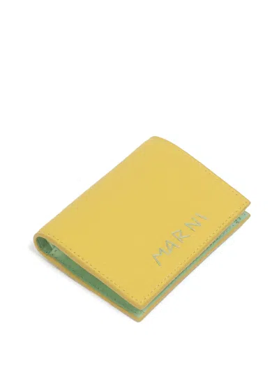 Marni Bi-fold Wallet In イエロー
