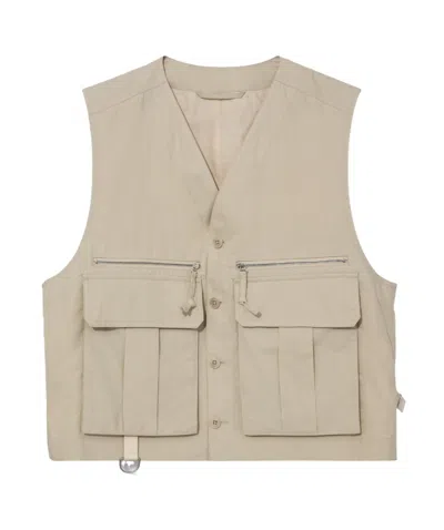 Lemaire Water-repellent Technical Vest In Neutral