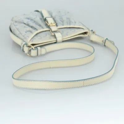 Pre-owned Celine Céline Macadam Blue Canvas Shoulder Bag ()