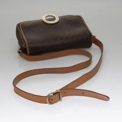 Pre-owned Celine Céline Macadam Brown Canvas Shoulder Bag ()