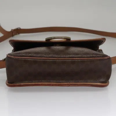 Pre-owned Celine Céline Macadam Brown Canvas Shoulder Bag ()