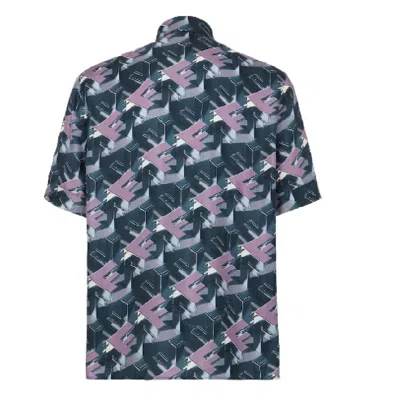 Fendi Cam M.c Silk Ff Blocks In Purple