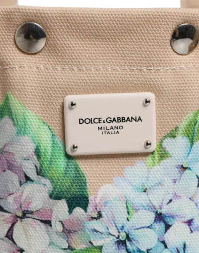 Pre-owned Dolce & Gabbana Multicolor Floral Canvas Tania Top Handle Tote Women's Bag ()