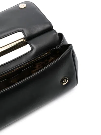 Dolce & Gabbana Women Sicily Medium Leather Clutch In Black