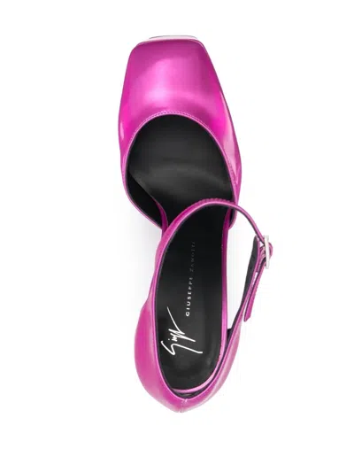 Giuseppe Zanotti Fuchsia Fuchsia Bebe Leather Pumps In Fuchsia