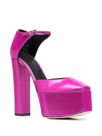 Giuseppe Zanotti Fuchsia Fuchsia Bebe Leather Pumps In Fuchsia