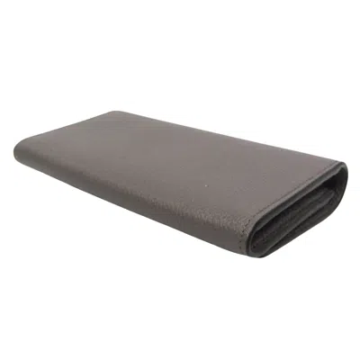 Pre-owned Gucci Grey Leather Wallet  ()