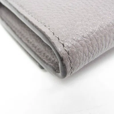 Pre-owned Gucci Grey Leather Wallet  ()