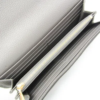 Pre-owned Gucci Grey Leather Wallet  ()