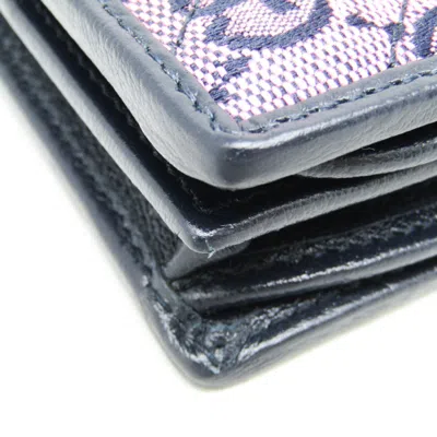 Pre-owned Gucci Marmont Pink Canvas Wallet  ()