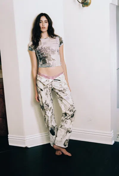 Ss25 Mesh Mini Tee In New Baroque