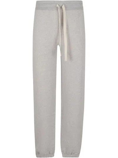 Jil Sander Cotton Joggers With Back Pocket And Elastic Waistband In Grey