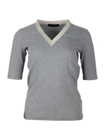 Fabiana Filippi T-shirt Grey In Grey