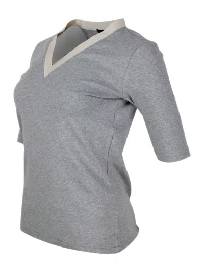 Fabiana Filippi T-shirt Grey In Grey