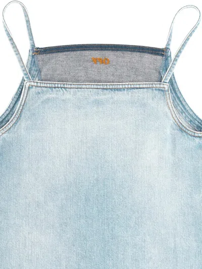 Off-white Off White Women Denim Doll Shorts In Bleach-tob