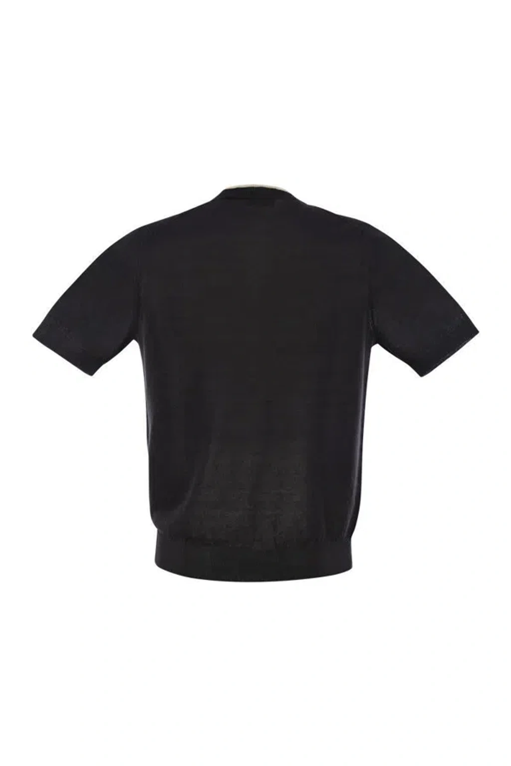 Tシャツ・カットソー PESERICO T-shirt in linen and cotton yarn (R59041F12 D61) Peserico T-shirt In Linen And Cotton Yarn In Night Blue