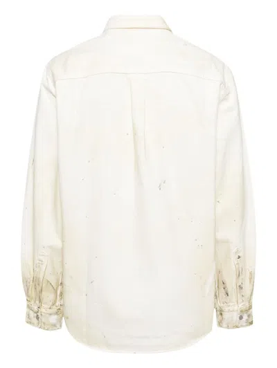 Helmut Lang Shirts In Ecru Painter