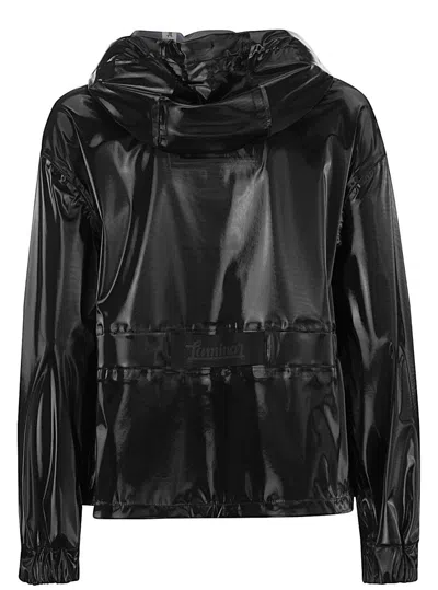 Herno Drawstring Hooded Jacket In Black