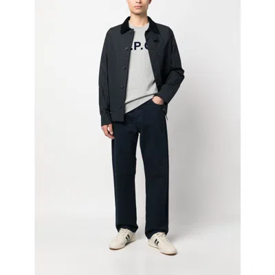 Apc A.p.c. Outerwears In Blue