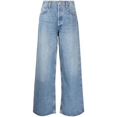 Shop Agolde Denim Straight-leg Jeans