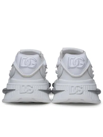 Dolce & Gabbana White Mixed-material Airmaster Sneakers In White