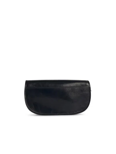 Bally 'crossbody Bag Structured Shape Adjustable Strap' In Black