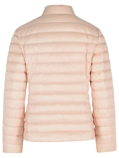 Moncler Igelle Padded Down Jacket With High Collar In Pink