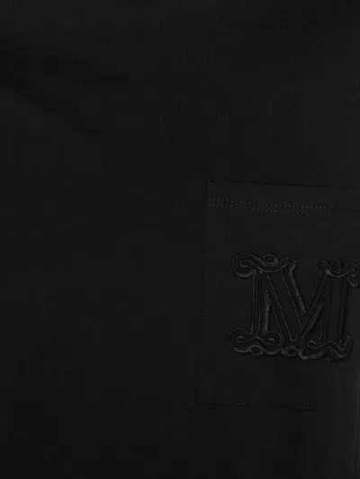 Max Mara Papaia Logo Cotton T-shirt In Multicolor