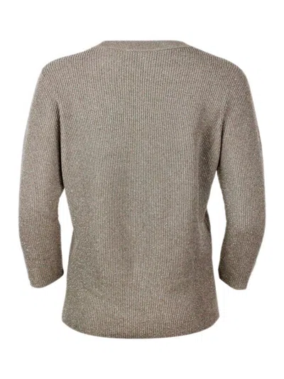 Shop Fabiana Filippi Sweaters In Argilla