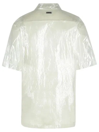 Dries Van Noten Cassidye Silver Nylon Shirt In Silver