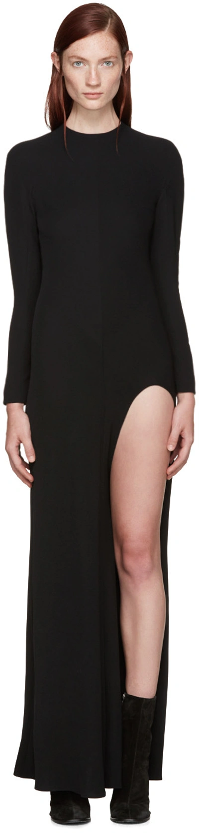 Haider Ackermann Stretch Crepe Dress With Cutout In Black