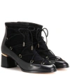 NICHOLAS KIRKWOOD Outliner suede and leather ankle boots