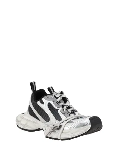 Balenciaga Multicolor Mesh And Rubber 3xl Gradient Sneakers In Gray