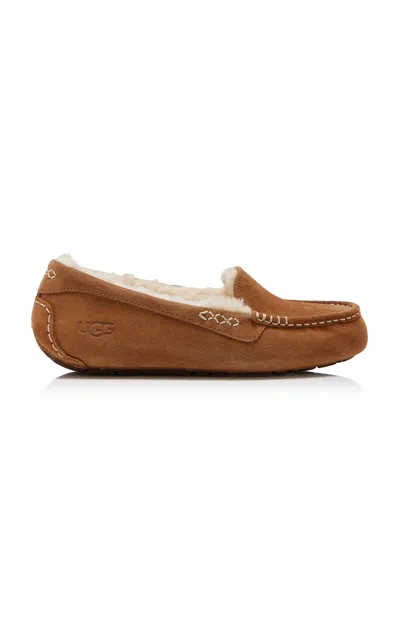 Ugg Ansley Moccasin Slippers In Brown